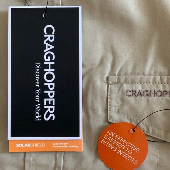 Craghoppers KIWI SHORT SLEEVE SHIRT - Oatmeal - Picture 6 of 16